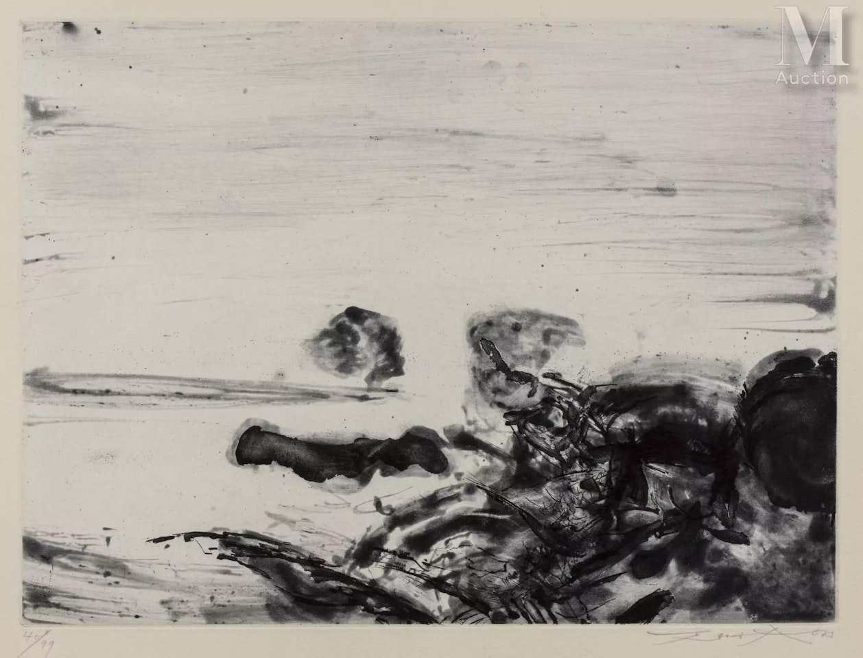 Composition by Zao Wou-Ki