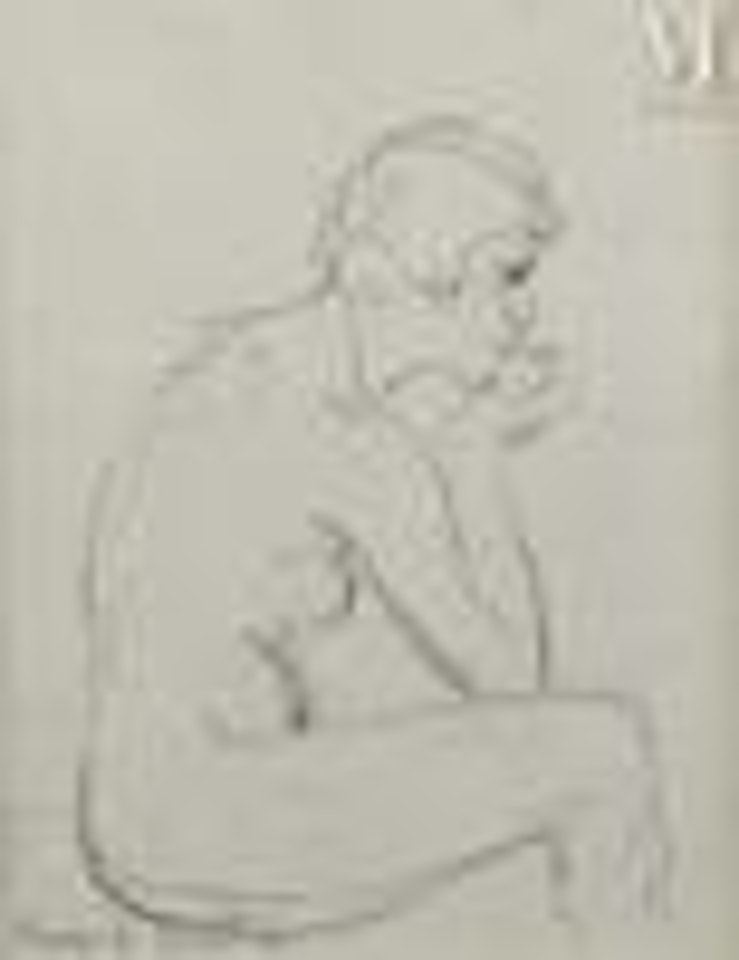 Nude study, seated woman by Francis Picabia