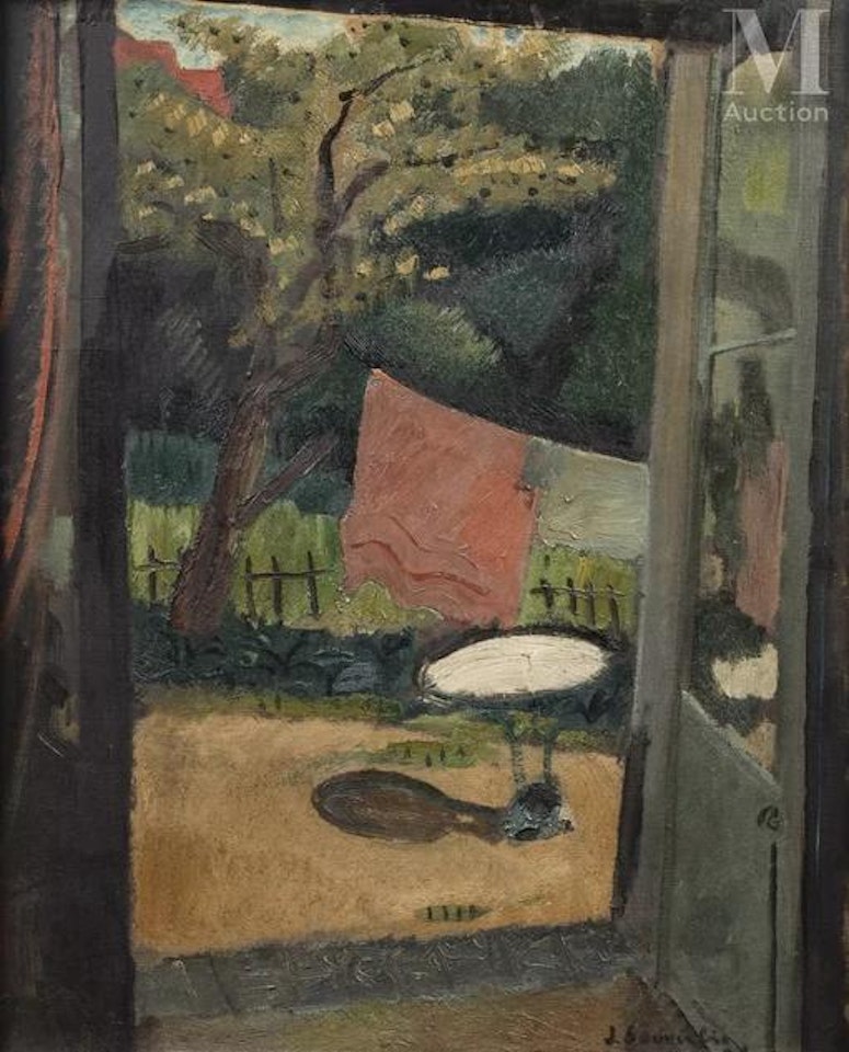 Window on garden by Jean Souverbie