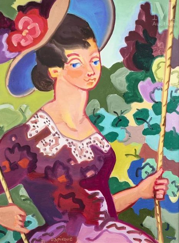 The escarpolette by Charles Lapicque