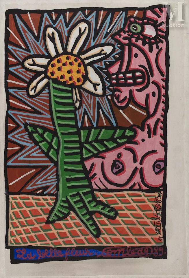 Sniff the Flower by Robert Combas