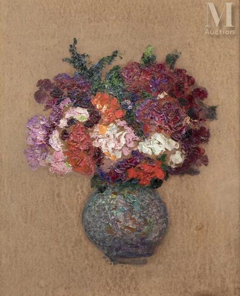 Flowers in a vase by Victor Charreton