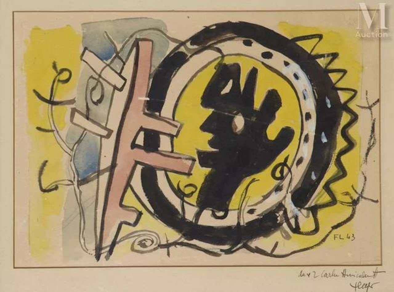 Man profile by Fernand Leger