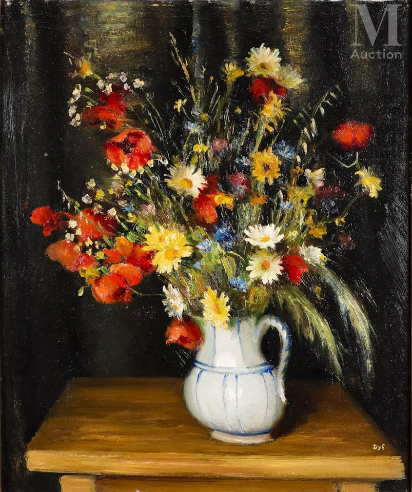 Bouquet of flowers by Marcel Dyf
