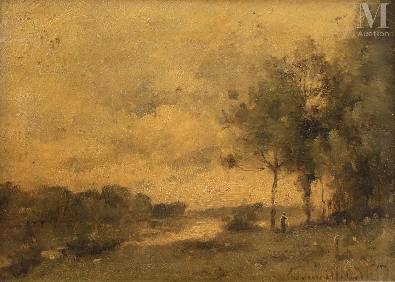On the banks of the Loire by Paul Désiré Trouillebert