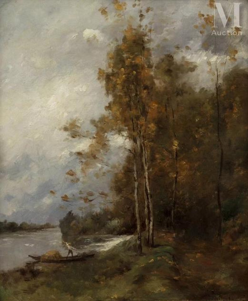 The hay boat by Paul Désiré Trouillebert