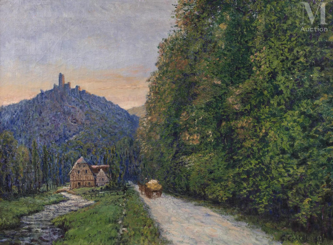 Evening path near Wiesbaden by Gustave Cariot