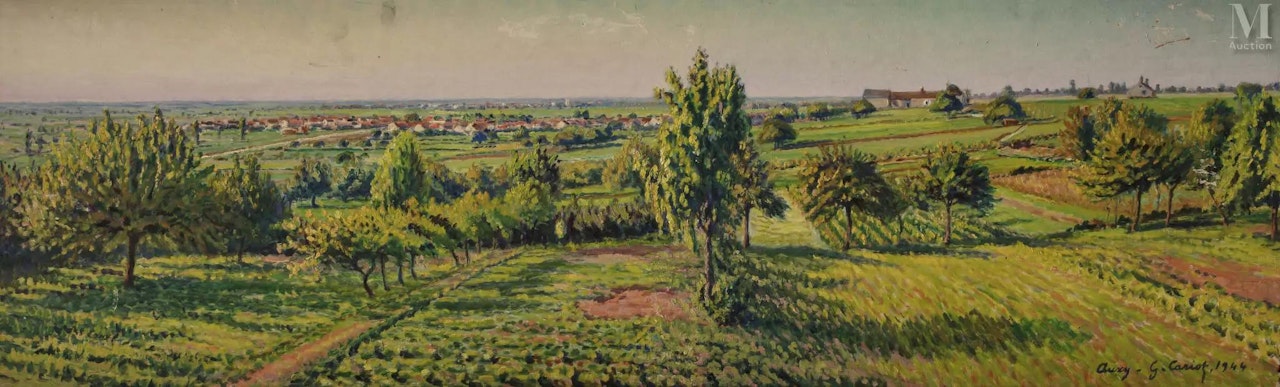 Landscape at Auxy by Gustave Cariot