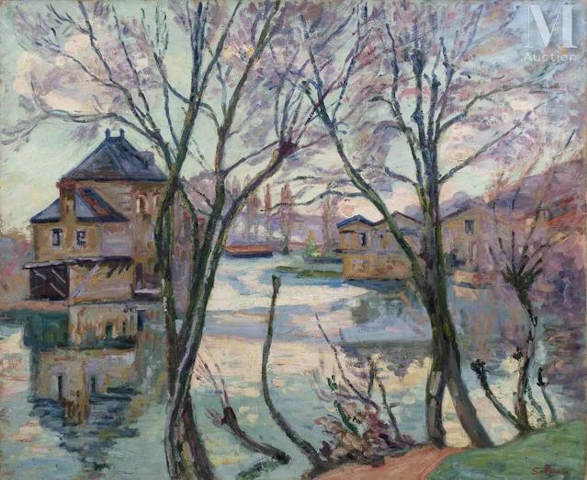 Mill in Poitiers by Armand Guillaumin