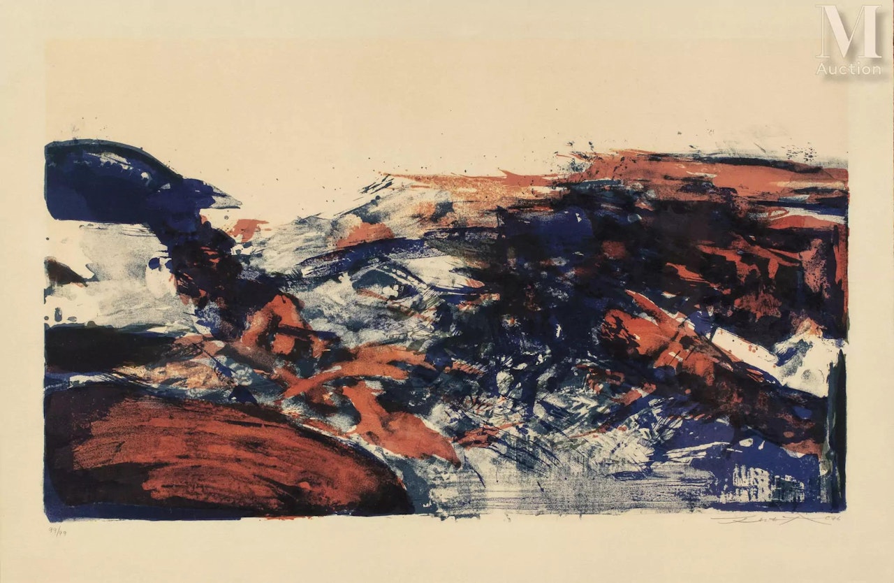 To the glory of the image and poetic art by Zao Wou-Ki