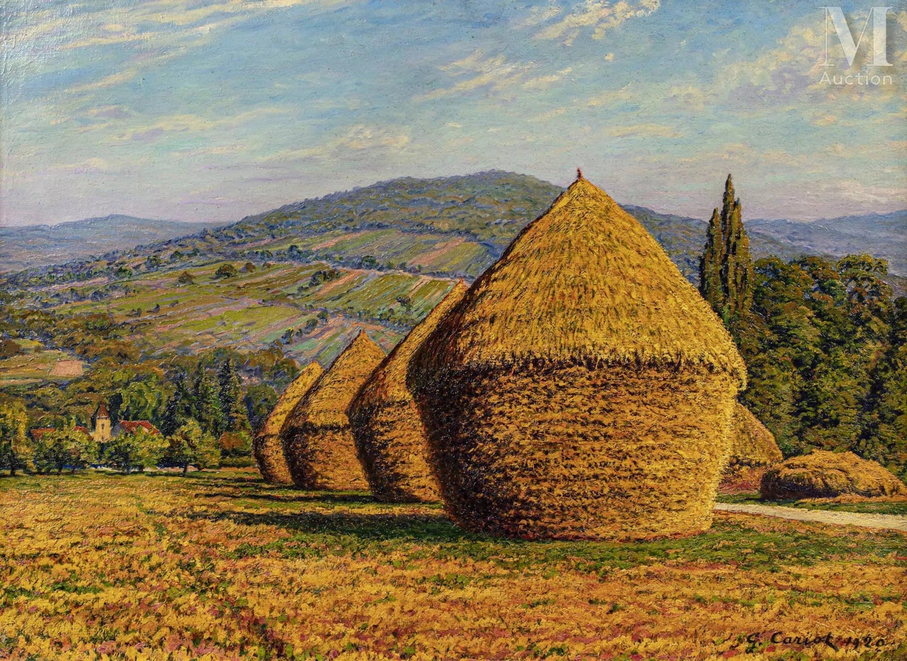 The millstones near the village by Gustave Cariot