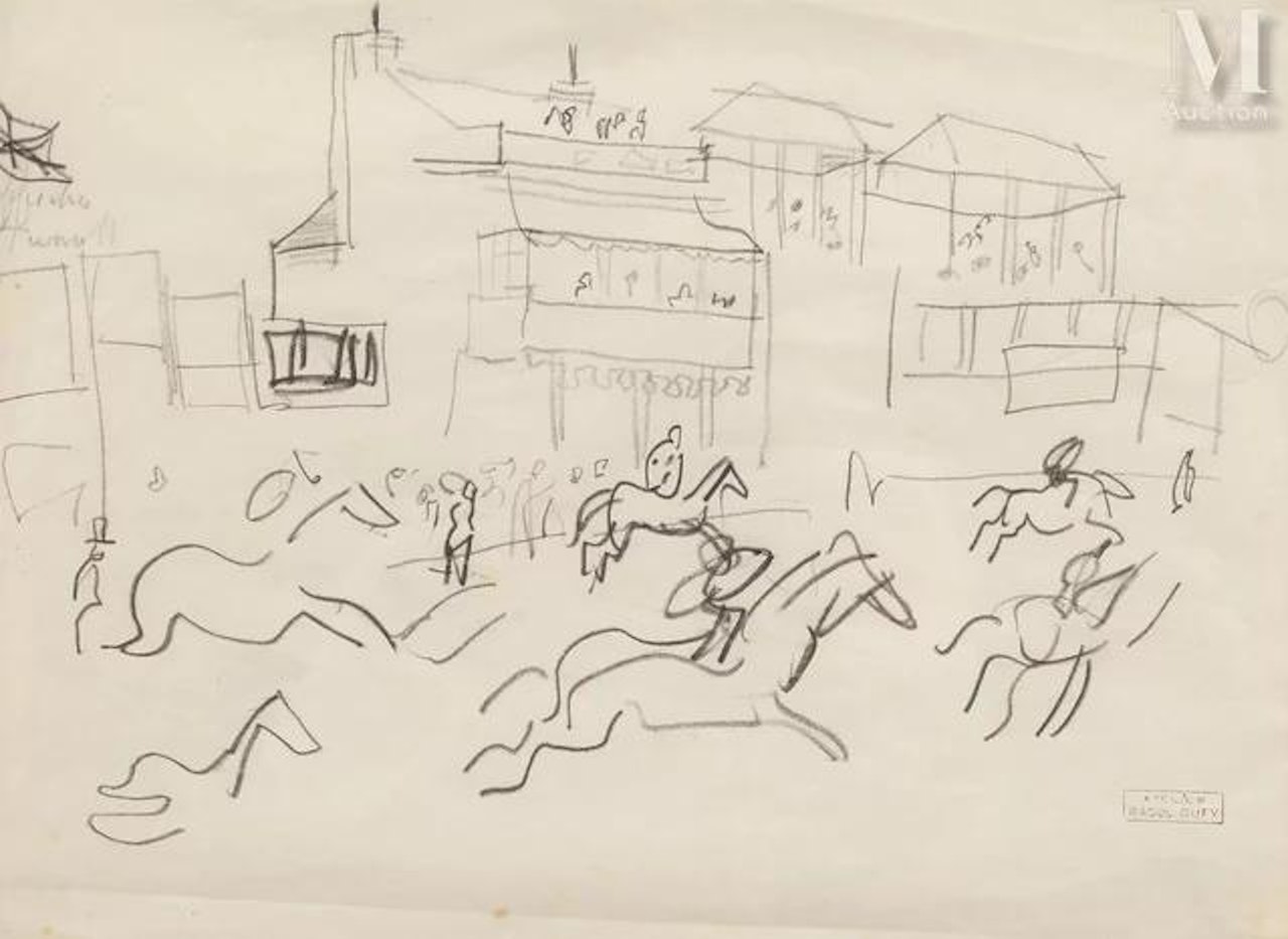 Little race at Epsom by Raoul Dufy