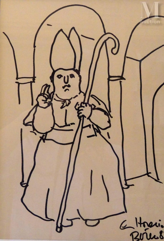 Cardinal blessing by Fernando Botero