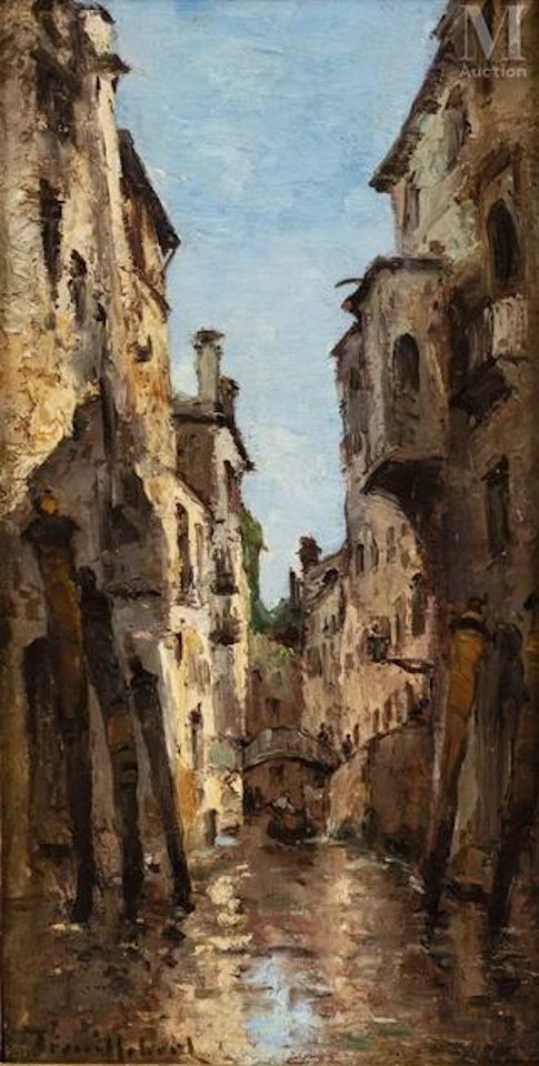 Canal San Cassano, Venice by Paul Désiré Trouillebert