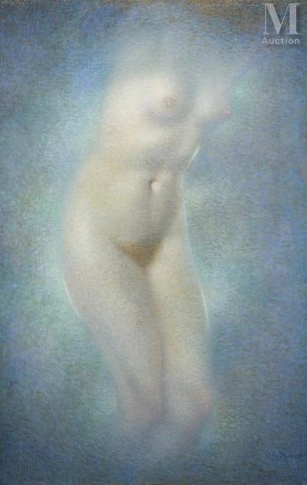 Blue nude by Lucien Lévy-Dhurmer