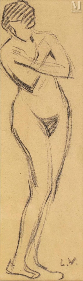 Standing nude by Louis Valtat