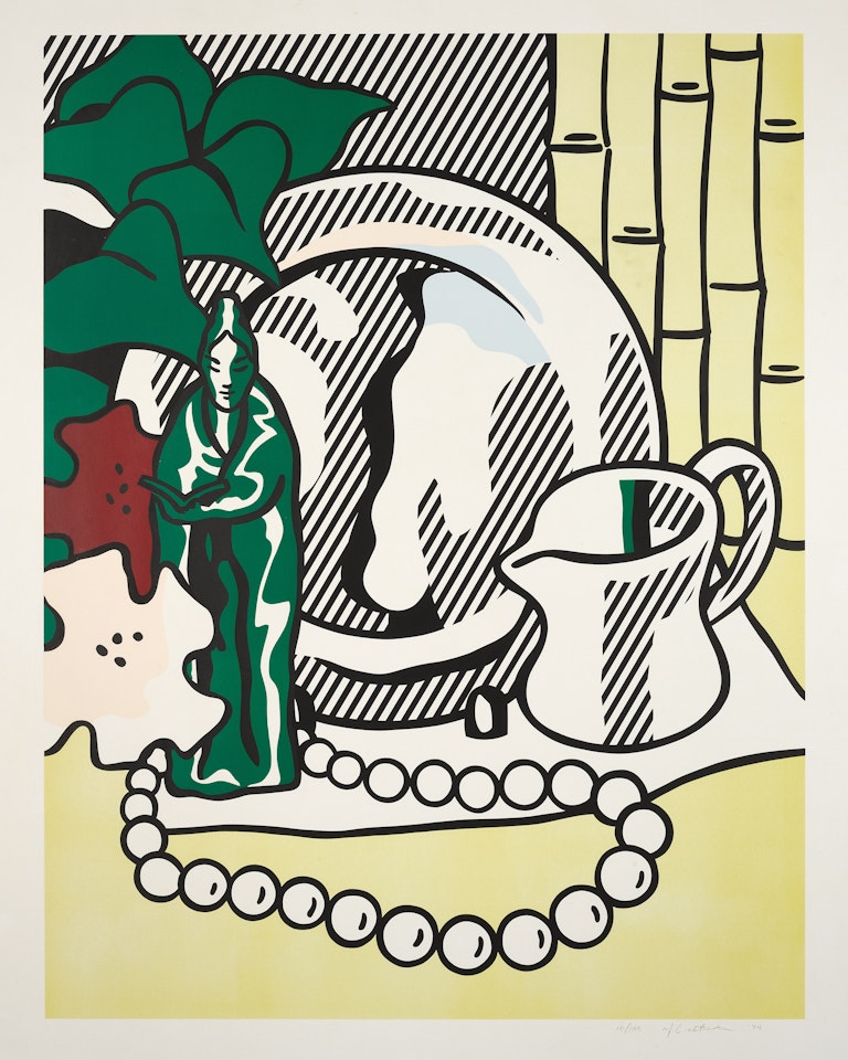 Still Life with Figurine, from Six Still Lifes by Roy Lichtenstein