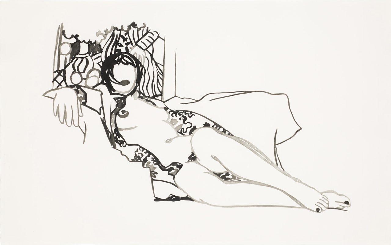 Monica Nude with Matisse by Tom Wesselmann
