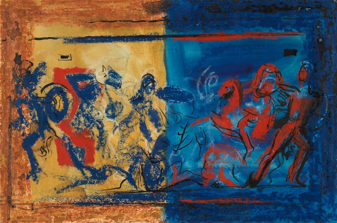 The Hellenistic World, The Amazon Sarcophagus by John Piper