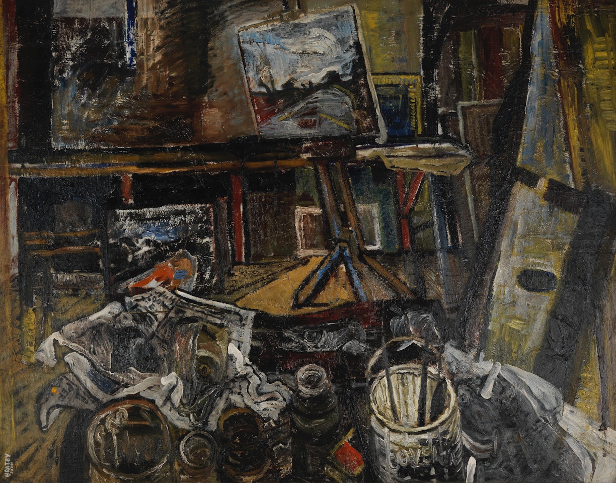 Fishes, Donkeys, But No Ozone - R.C.A. Studio Interior by John Bratby