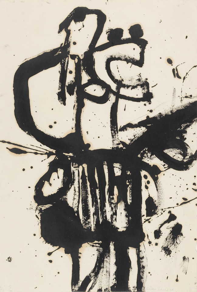 Black Abstract by Alan Davie