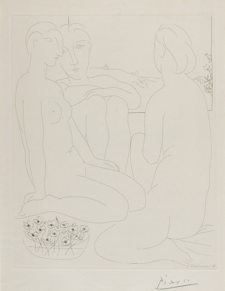 Trois Femmes nues près d"une Fenêtre , from La Suite Vollard by Pablo Picasso