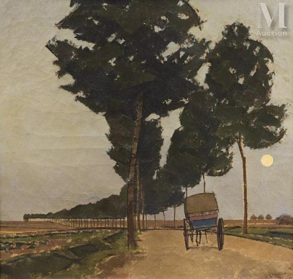 Alley of trees, near Nemours by Bernard Boutet de Monvel