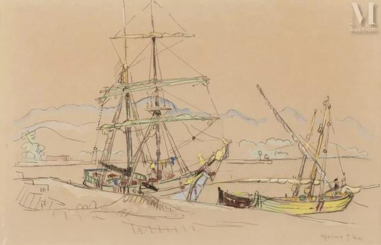 Ajaccio, May 9, 1935 by Paul Signac