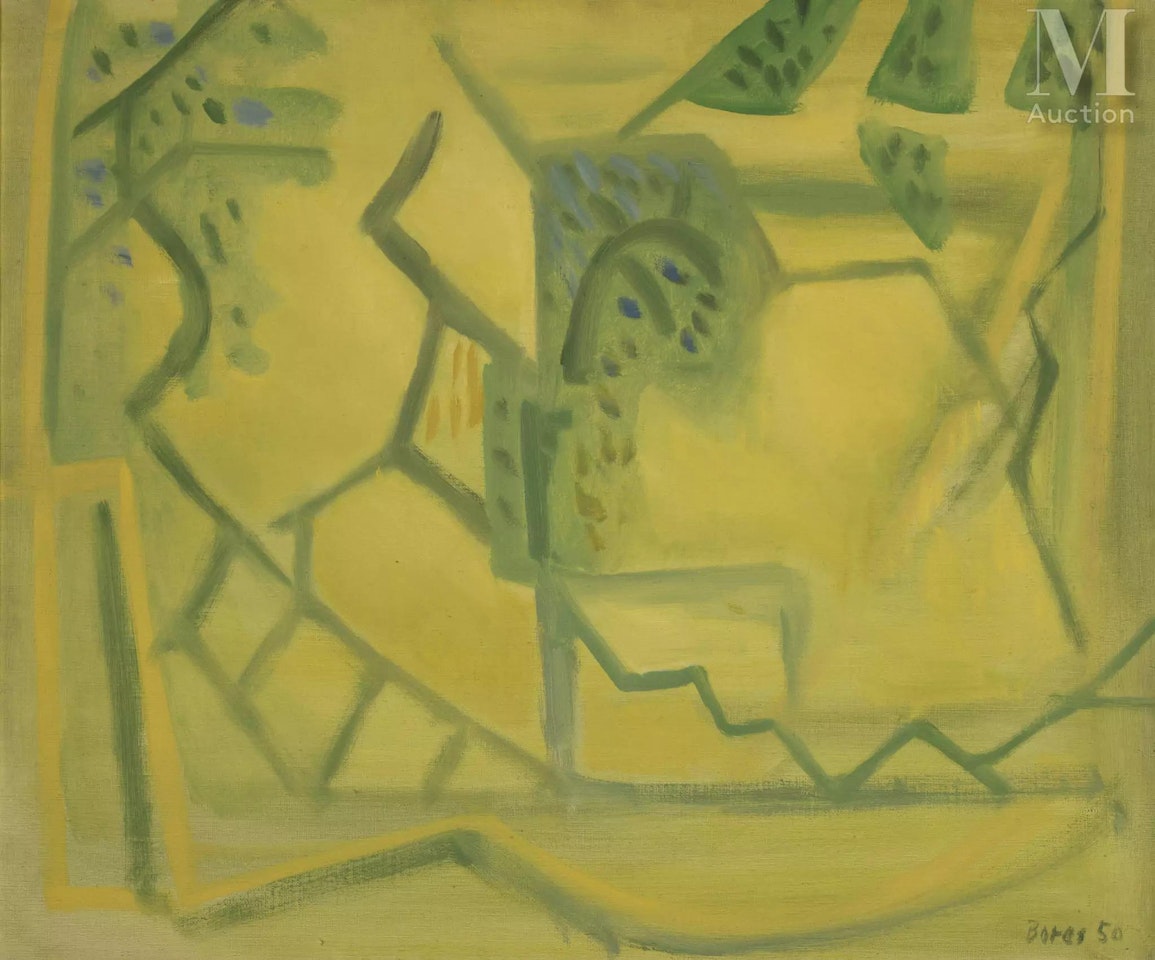Yellow landscape by Francisco Bores