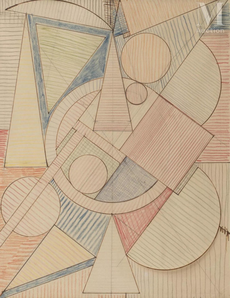 Adam and Eve by Auguste Herbin