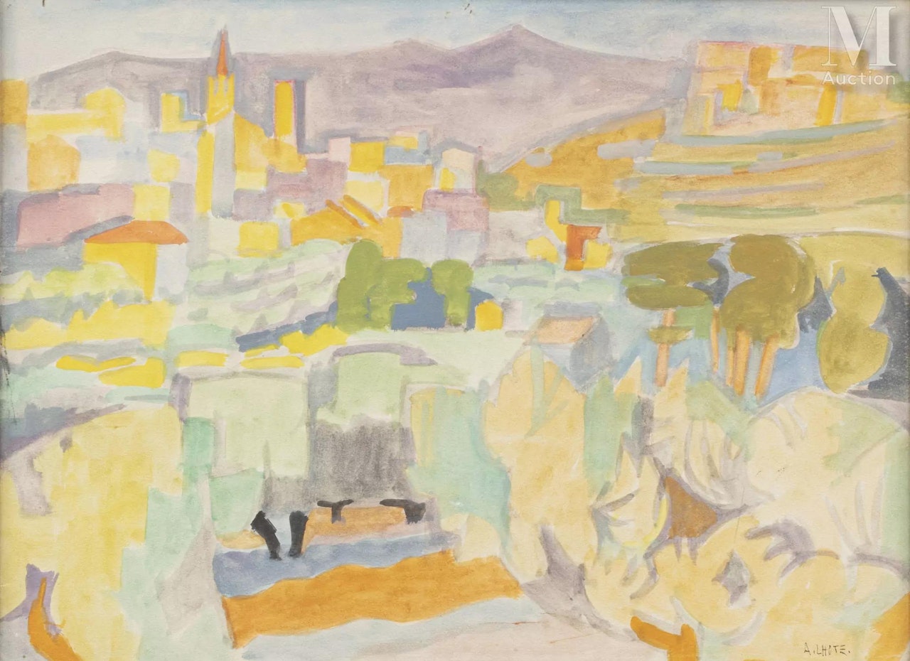 La Cadière d"Azur and Le Castellet by André Lhote