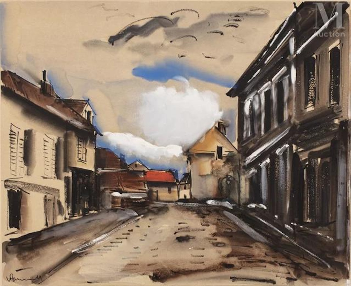 The red house by Maurice de Vlaminck