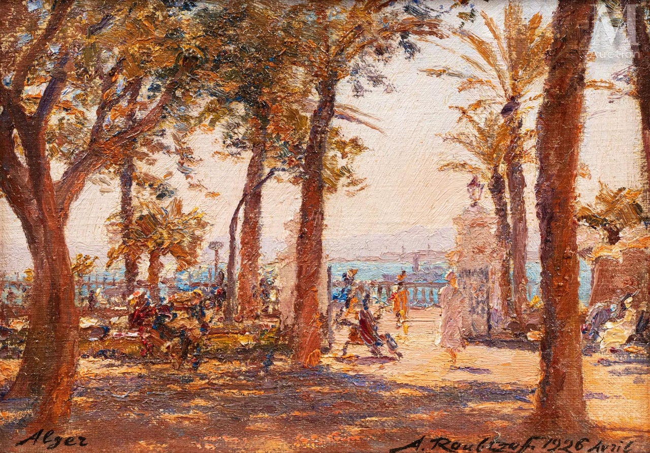 Algiers, April, 1926 by Alexandre Roubtzoff