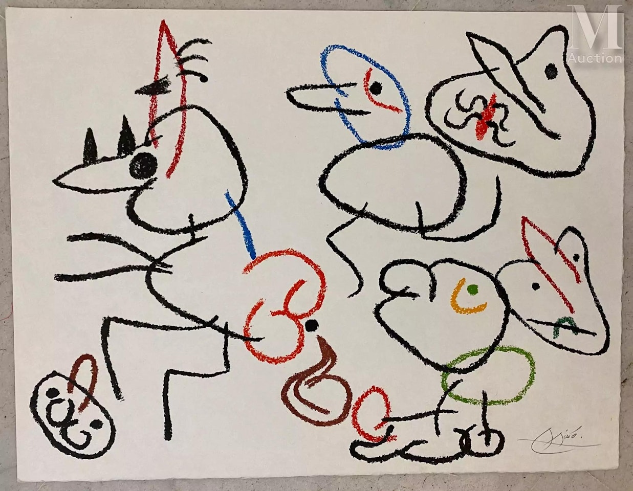 Plate taken from the album Ubu aux Baléares by Joan Miró
