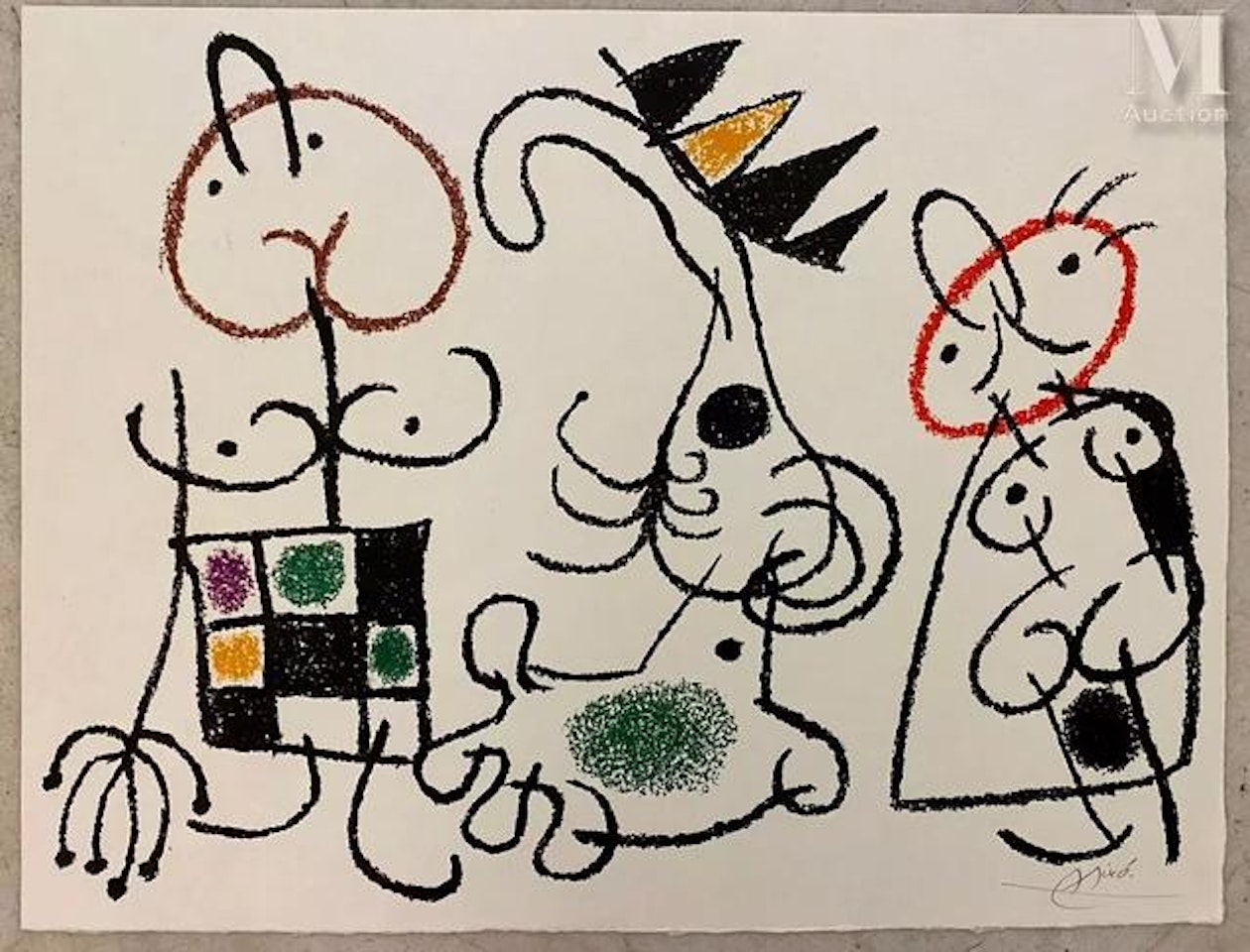 Plate taken from the album Ubu aux Baléares by Joan Miró