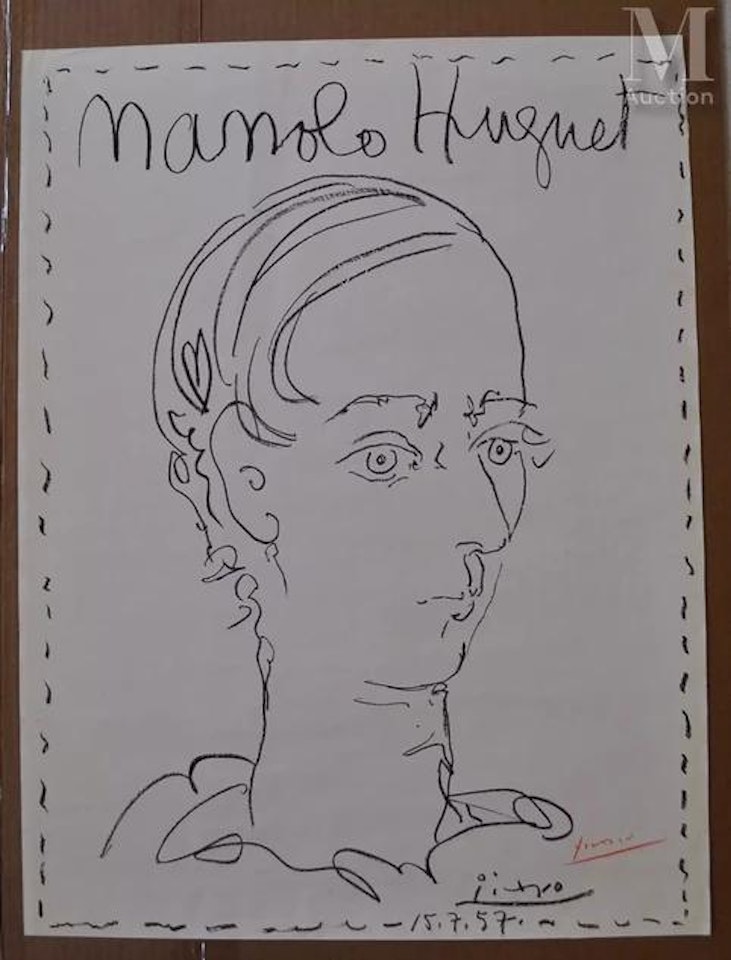 Manolo Huguet by Pablo Picasso