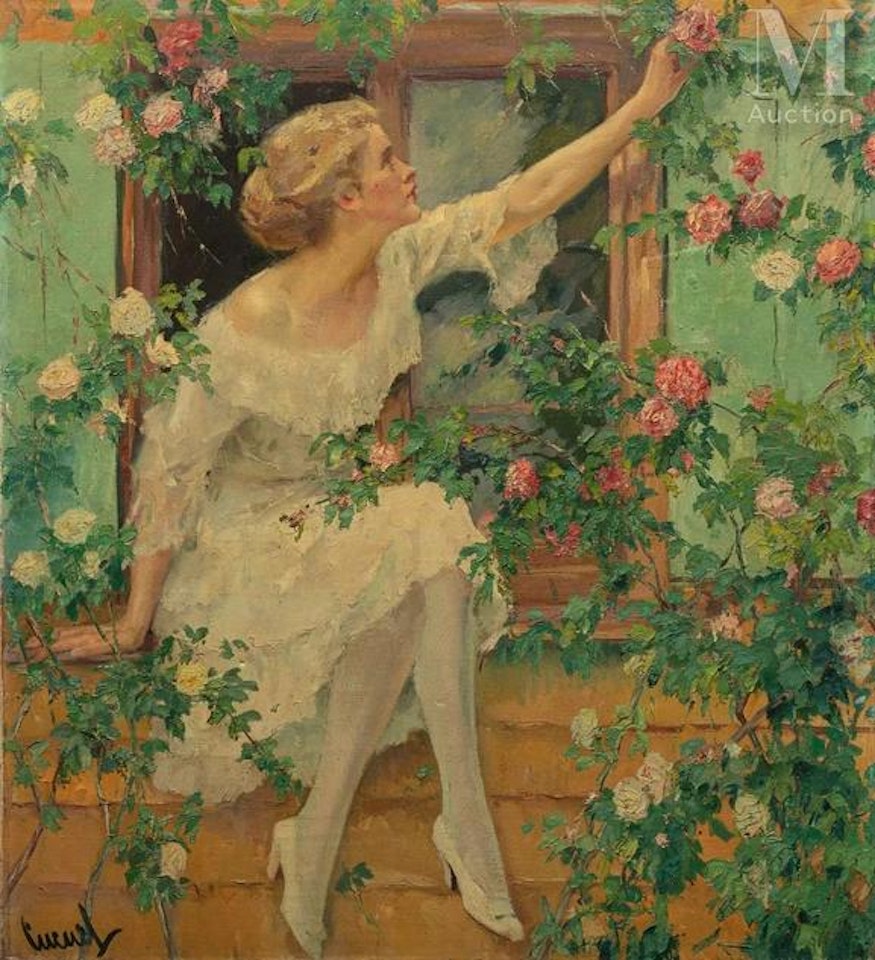 wild roses by Edward Cucuel