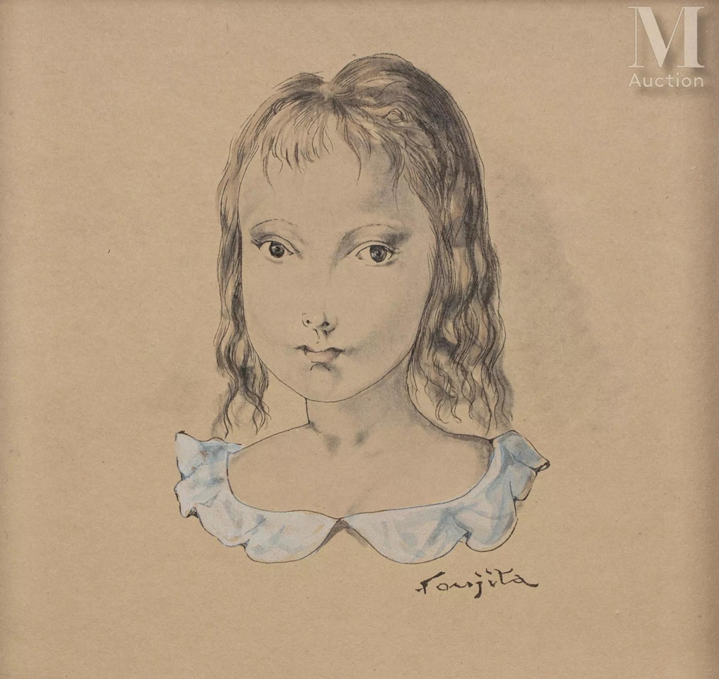 Little girl by Leonard Tsuguharu Foujita
