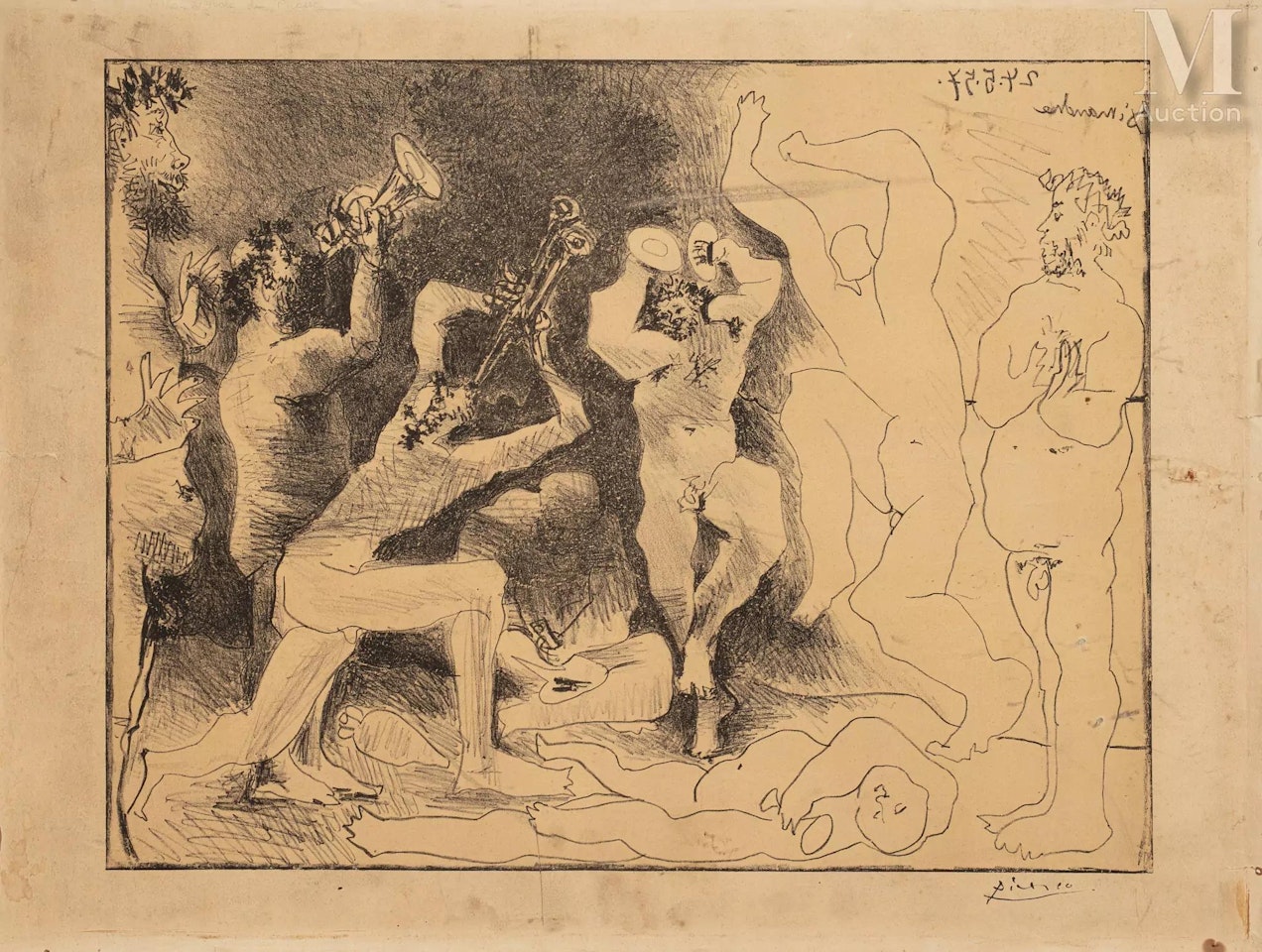 The dance of the fauns, May 24, 1957 by Pablo Picasso