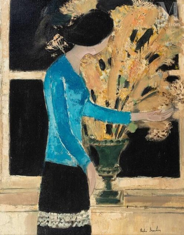 Woman in Blue by André Brasilier