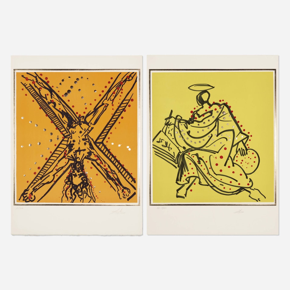 St. Andrew; St. Matthew (two works from the Knights of the Round Table series) by Salvador Dali