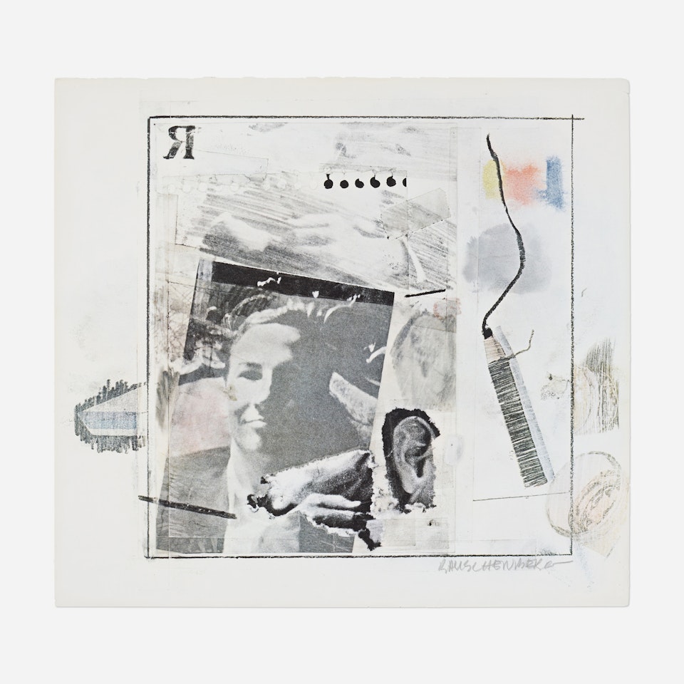 Dwan Gallery poster (Self-Portrait) by Robert Rauschenberg