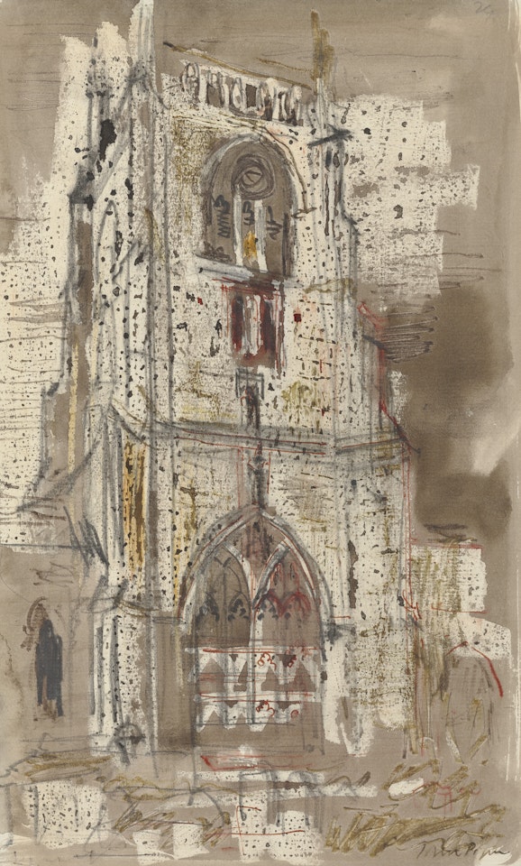 Kempsford Church Tower, Gloucestershire by John Piper
