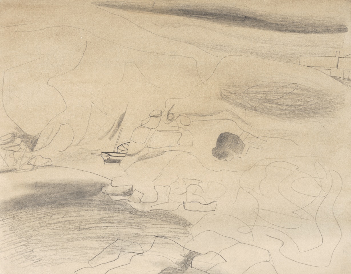 Porthgwarra, Cornwall by Ben Nicholson, O.M.