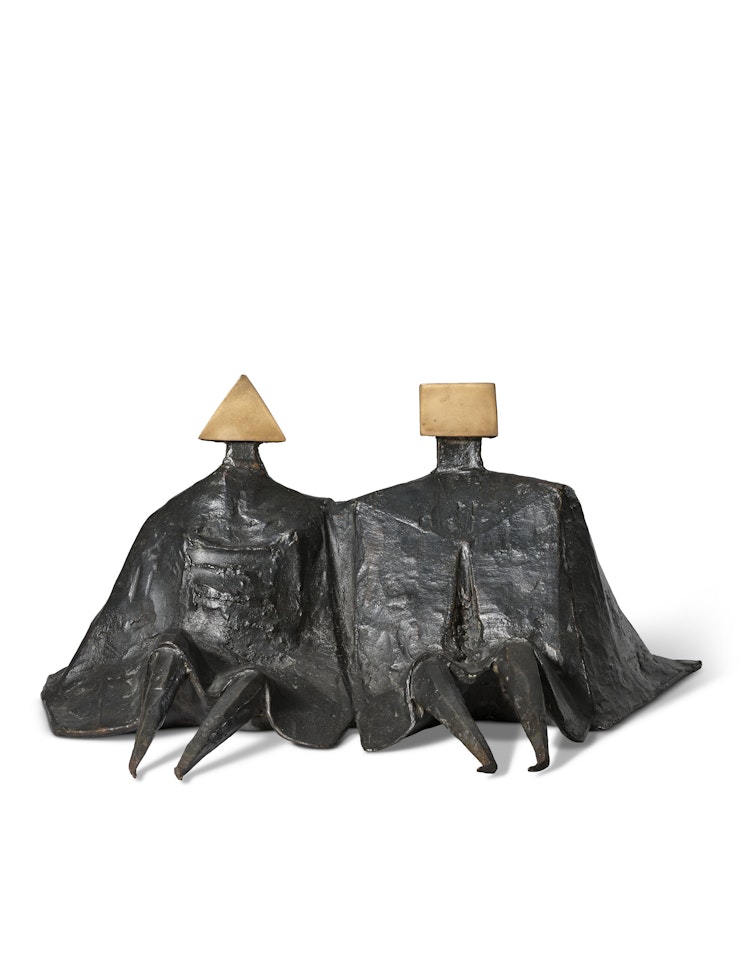 Sitting Couple in Robes IV by Lynn Chadwick