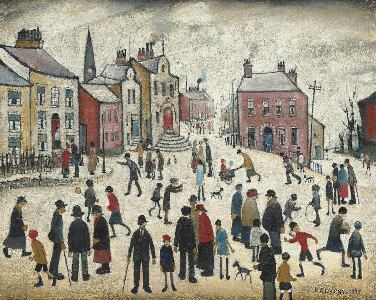 People Standing About by Laurence Stephen Lowry
