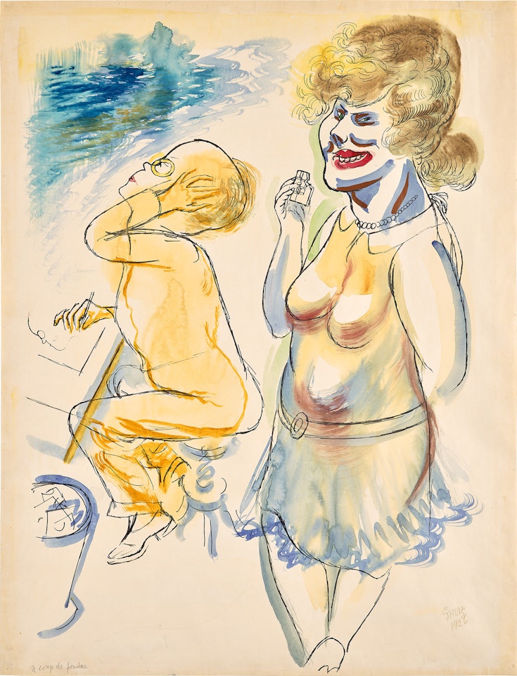 Otto und Lotte Schmalhausen Liebe auf den ersten Blick by George Grosz