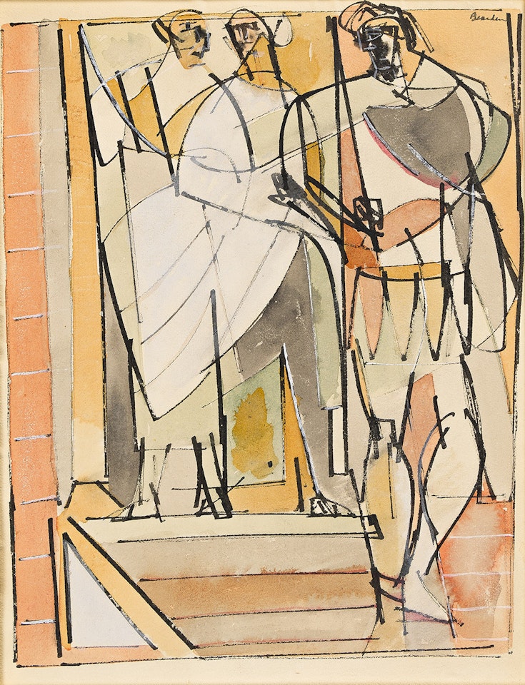 Untitled (Three Figures) . by Romare Bearden