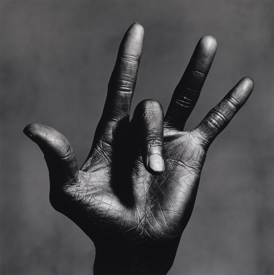 The Hand of Miles Davis, New York, July 1, 1986 by Irving Penn