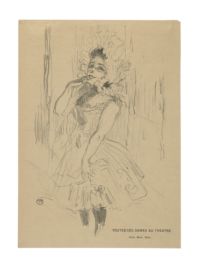 Anna Held dans Toutes ces Dames au Théâtre by Henri de Toulouse-Lautrec